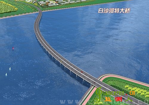 白沙河特大橋效果圖